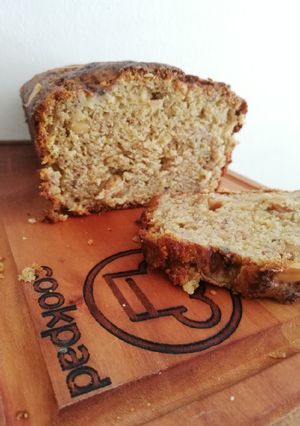 Una foto de Queque de plátano y maní