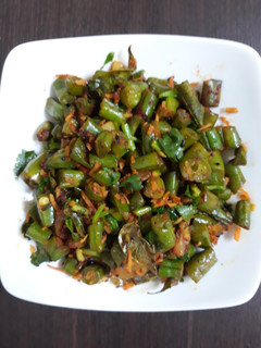 A picture of Green beans fry.