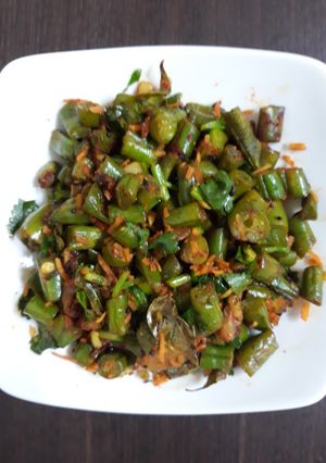 A picture of Green beans fry.