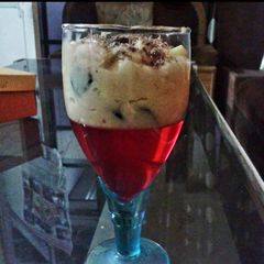 A picture of Jelly Custard Pudding.