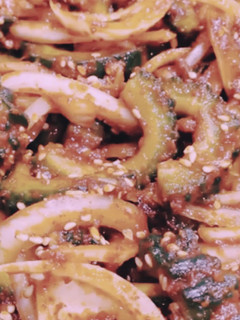 Hình của món Kimchi khổ qua.