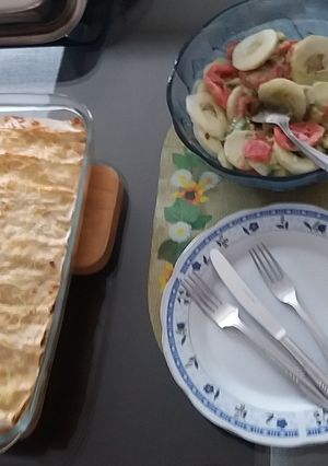 Una foto de Canelones rellenos de carnes