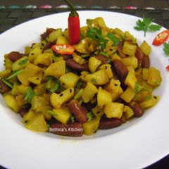 A picture of Mooli Rajma Sabji.