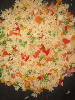 A picture of Vegetable rice #myuniquericecontest.