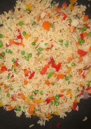 A picture of Vegetable rice #myuniquericecontest.
