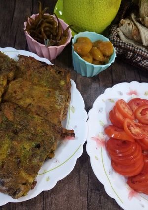 عکسی از دستور کوکوی سیب زمینی و سبزیجات