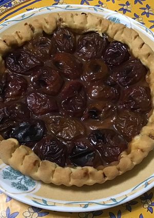 Une photo de Tarte aux prunes d'ente et croûte surprise