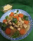 Sertés🐷 ragu🌶️🫛🫑🥕🥬 LEVES 🫛🫑🌿 (külön 🥕🥬főzött🥗 tésztával) 1034