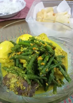 Foto resep Kacang Panjang Bumbu Kuning