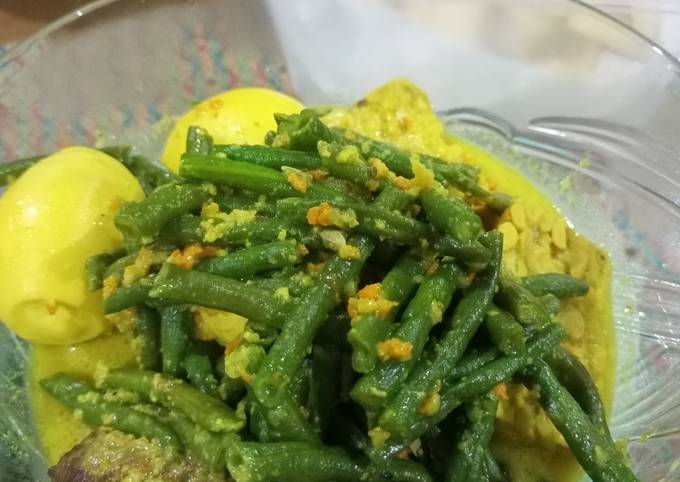 Resep termudah memasak Kacang Panjang Bumbu Kuning yang sempurna
