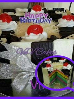 Foto resep Birthday cake base rainbow cake