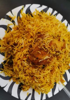A picture of Chicken Biryani.