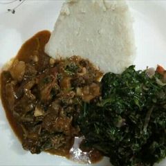 A picture of Matumbo Ugali with Veges.