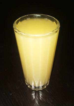 A picture of Ginger lemon juice🍸.