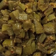 A picture of Masala bhindi.