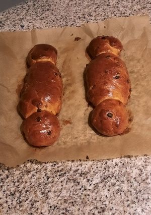 Une photo de Cougnous au chocolat