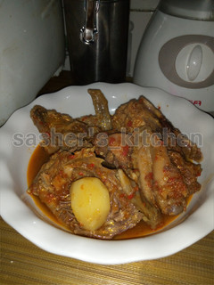 A picture of Chicken pepper soup.