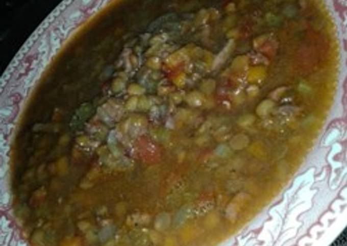 Autumn Harvest lentil soup