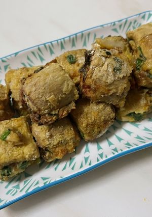 杏鮑菇韭菜盒 的食譜成品照片