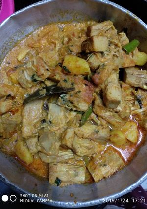 A picture of Echorer sobji / jackfruit veg.