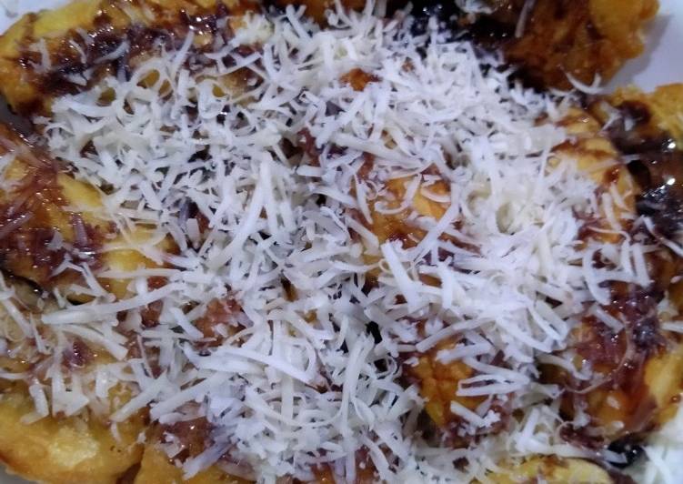 Resep Unik Pisang goreng kipas susu keju Mantul Banget