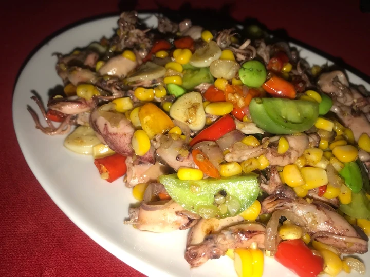 Cara Simple Membuat Resep  Cumi asin jagung manis pedas yang Enak, Enak