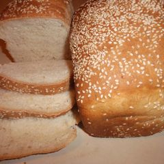 Homemade Bread With Sesame Seeds A picture of Homemade Bread With Sesame Seeds.