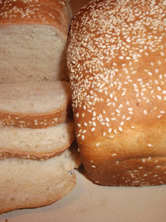 A picture of Homemade Bread With Sesame Seeds.