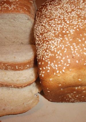 A picture of Homemade Bread With Sesame Seeds.