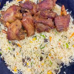 Vegetable coconut rice A picture of Vegetable coconut rice.