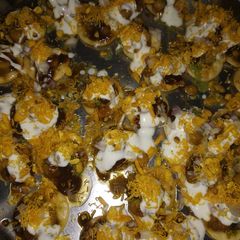 A picture of Leftover Chole papdi chaat.