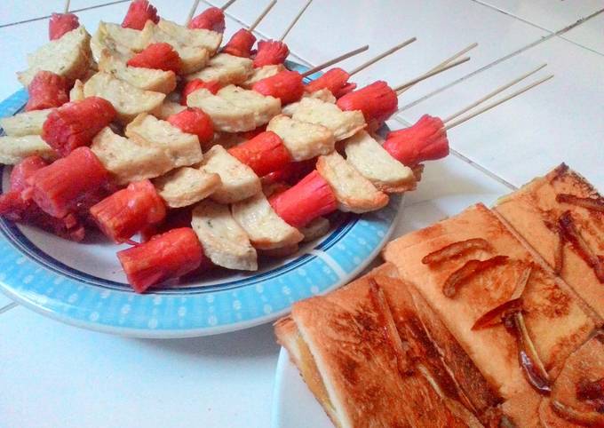 Resep Sate Sosis Merah Putih oleh enichan - Cookpad