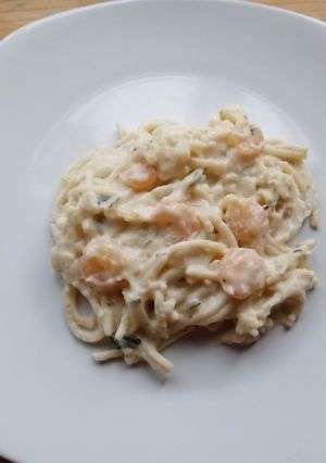 Una foto de Spaghetti con camarón