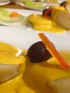 Una foto de Patatas en salsa huancaina