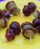 Uvas con chorizo