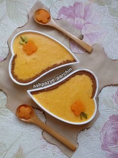 عکسی از دستور دسر کرم کدوحلوایی 🌸