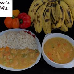 A picture of Banana curry 🍛.