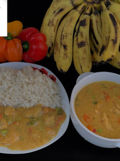 A picture of Banana curry 🍛.