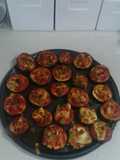 Mini pizzas de Berenjena