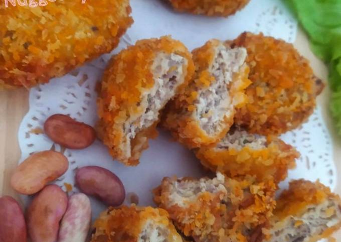 Resep Nugget Ayam Ampas Sari Kacang Merah Anti Gagal