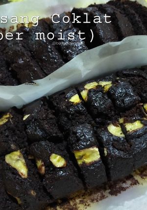 Gambar Kek pisang coklat (super moist)