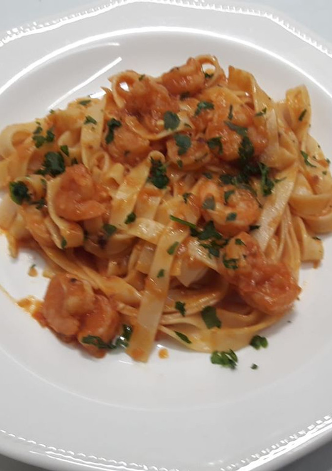 Una foto de Cintas con gambas