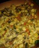 Pechuga de pollo con champiñones☺