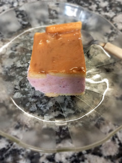 Una foto de Postre Helado de Frutillas