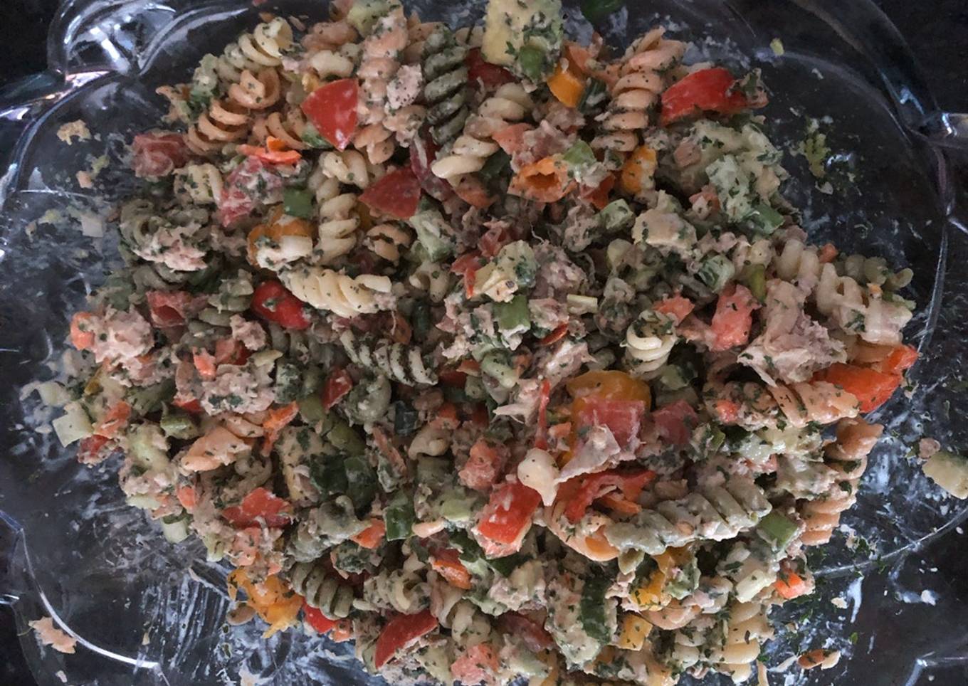 Tuna salad and pasta