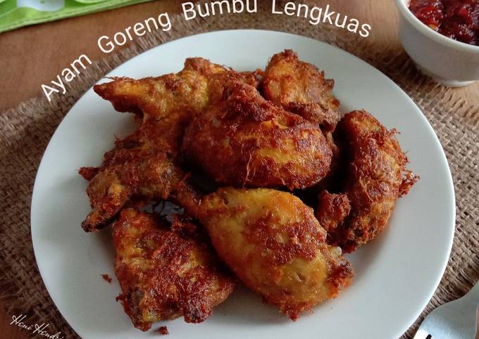 Resep Ayam Goreng Padang Bumbu Lengkuas Oleh Heni Hendriany - Cookpad