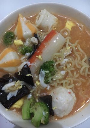 Foto resep Mie warna warni