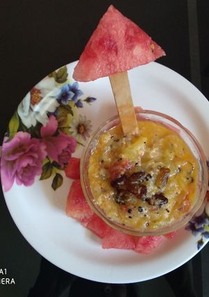 A picture of Watermelon Rind Kheer.