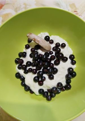 Túró krém gyümölcsökkel recept fotója