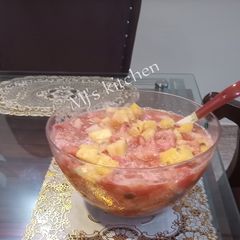 A picture of Infused Pine & Melon salad.